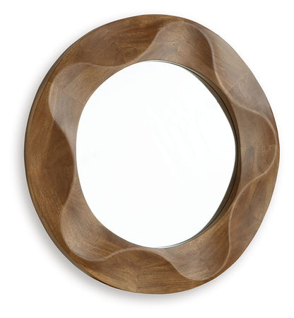 Aajon - Marron - Miroir d'appoint
