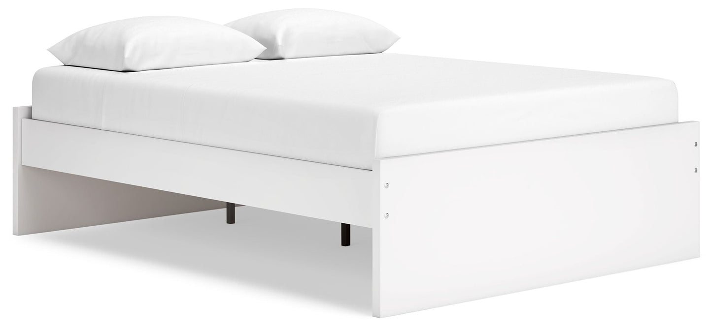 Onita - Blanc - Lit plateforme Queen