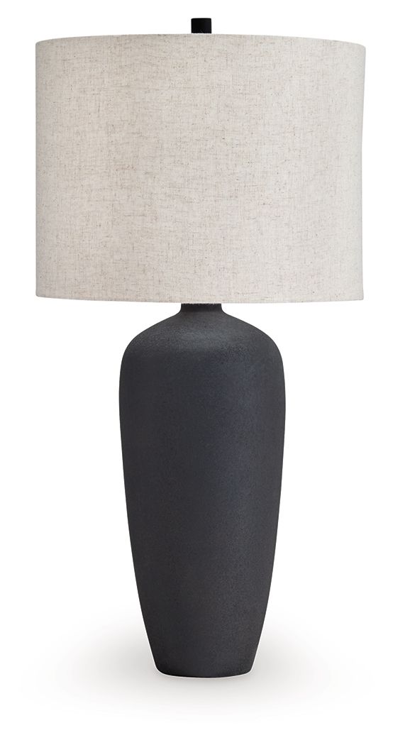 Ryenburg - Noir - Lampe de table en métal