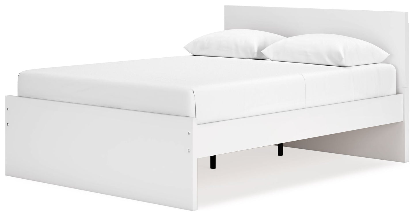 Onita - Blanc - Lit plateforme Queen