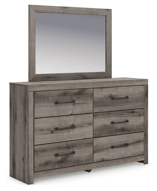 Graystorm - Brun Gris - Commode et Miroir