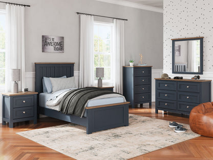Landocken - Ensemble de chambre à coucher à panneaux