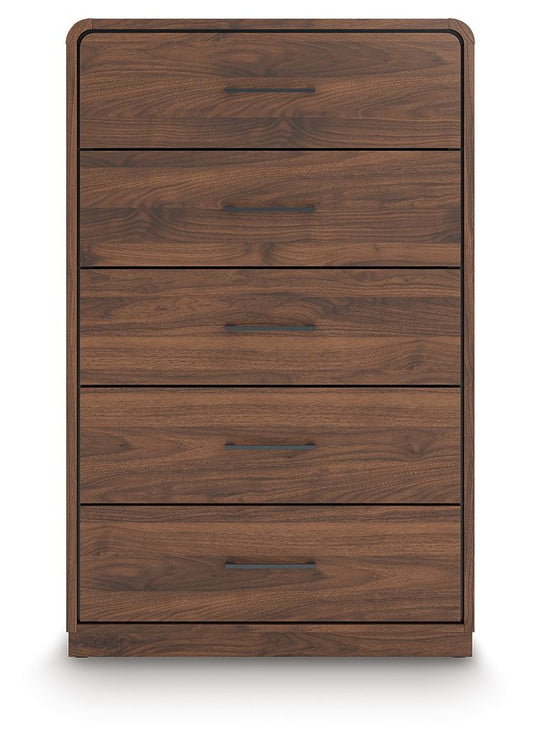 Fortlorn - Noyer brun - Commode à cinq tiroirs