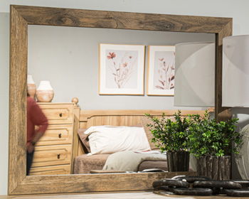 Rusticott - Marron - Miroir de chambre
