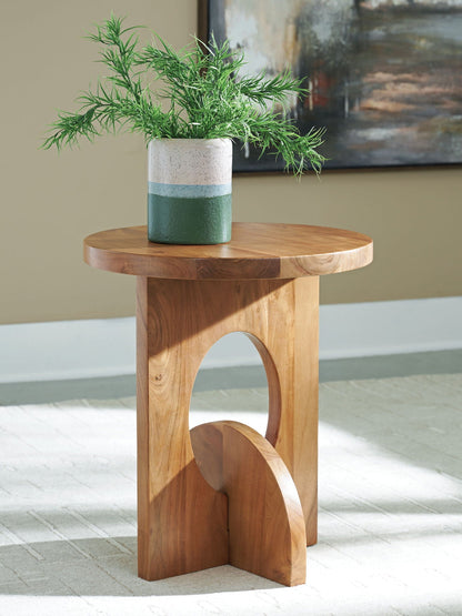 Hollbourne - Marron - Table d'appoint