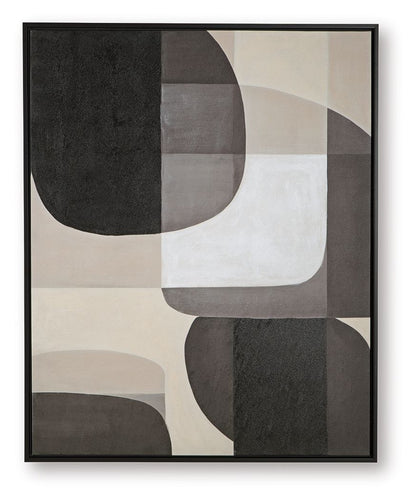 Kesleigh - Noir / Blanc - Art mural