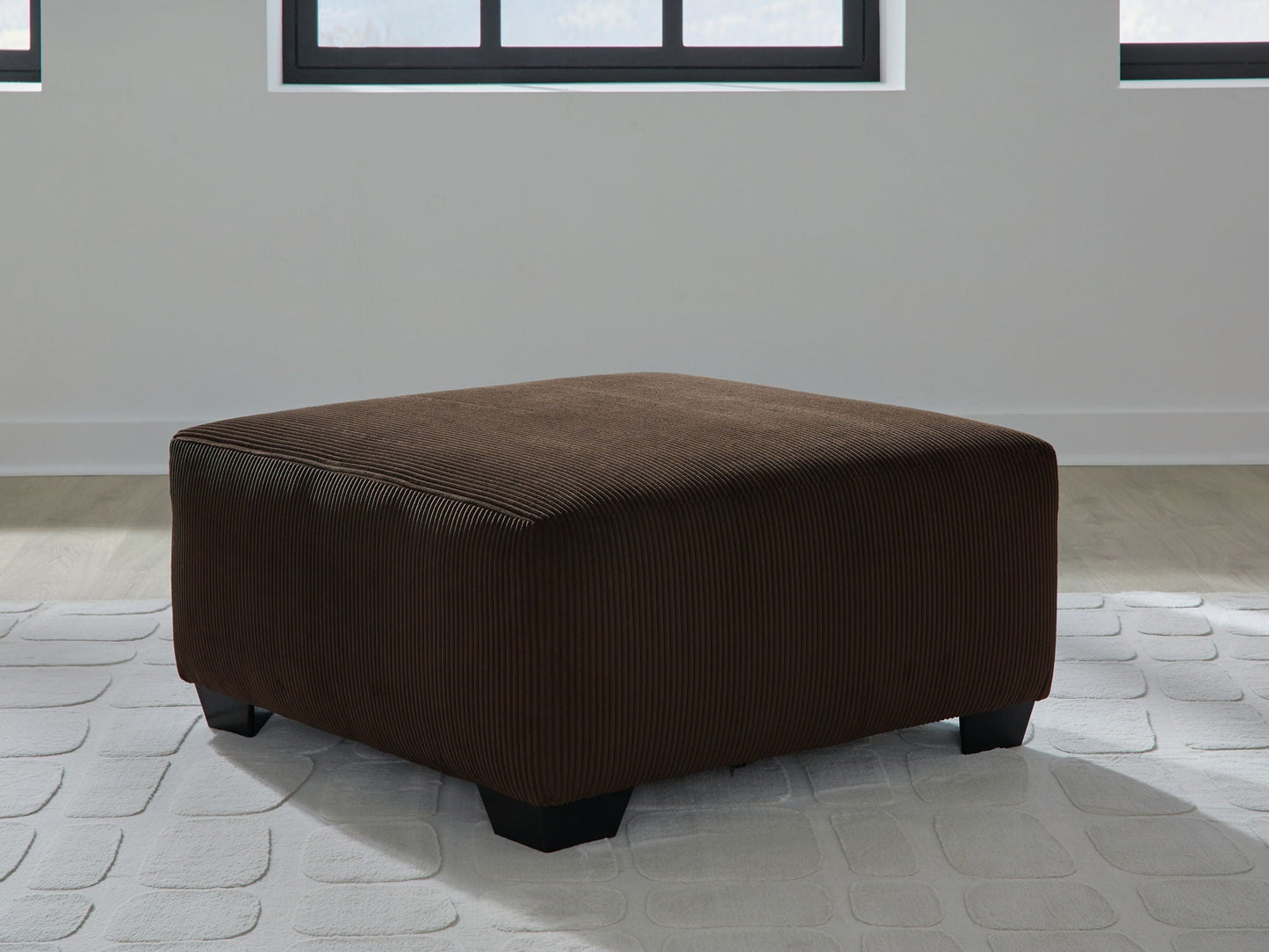 Kimlee - Chocolat - Pouf d'appoint surdimensionné