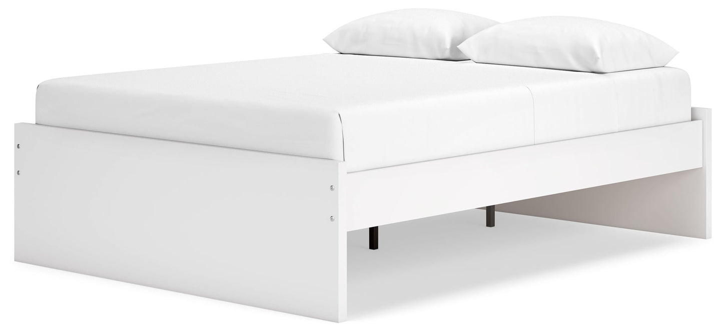 Onita - Blanc - Lit plateforme Queen