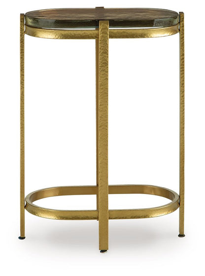 Porterville - Finition dorée - Table d'appoint