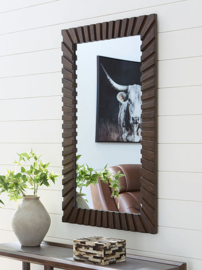 Advin - Marron foncé - Miroir décoratif