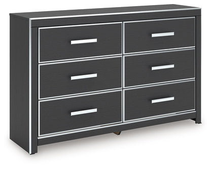Zuraleus - Noir - Commode à six tiroirs