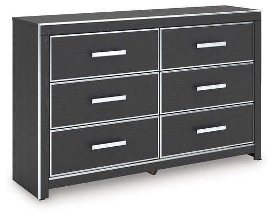 Zuraleus - Noir - Commode à six tiroirs