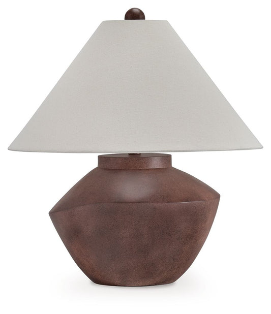 Honsworth - Lampe de table en polychrome marron antique