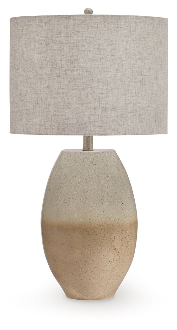 Linas - Crème / Beige - Lampe de table en métal