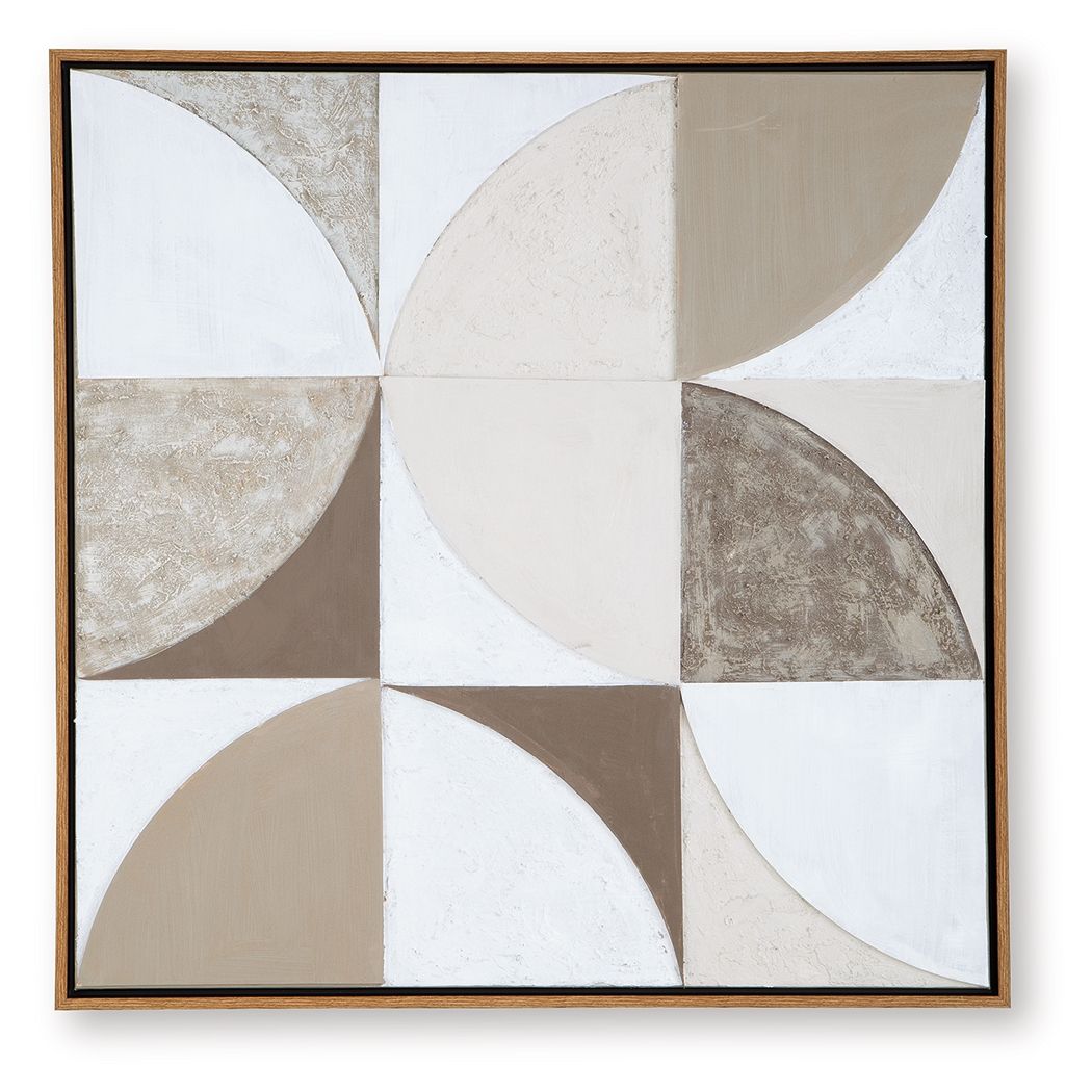 Harelman - Tan / Taupe / Blanc - Décoration murale