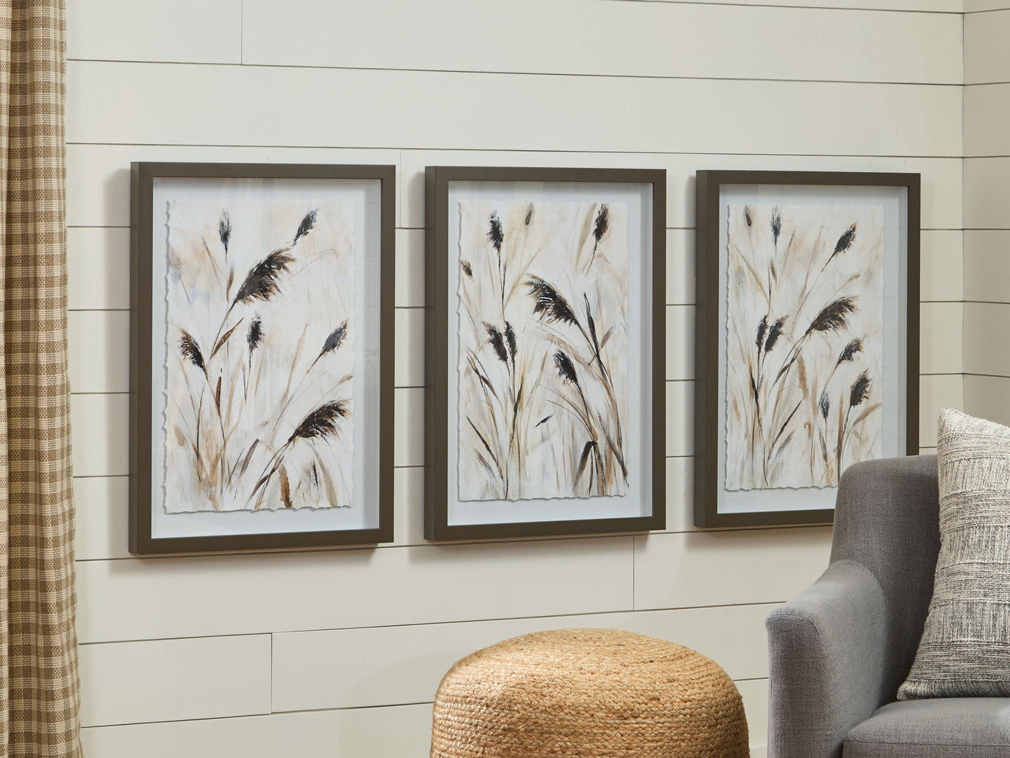 Honslow - Marron / Noir / Blanc - Ensemble de décorations murales (lot de 3)
