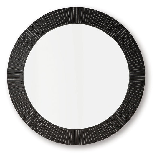 Ozias - Noir - Miroir d'appoint