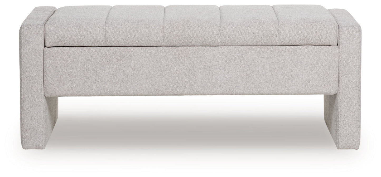 Akselman - Gris - Banc de rangement