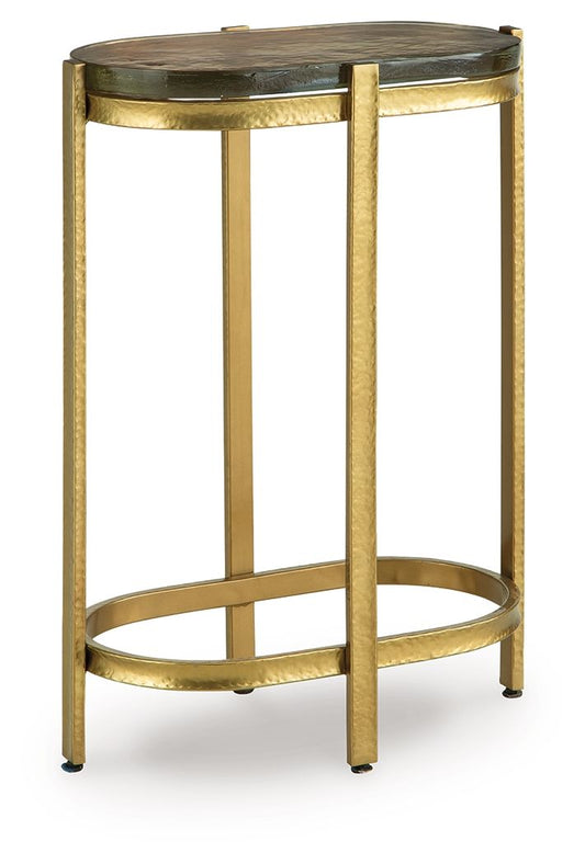 Porterville - Finition dorée - Table d'appoint