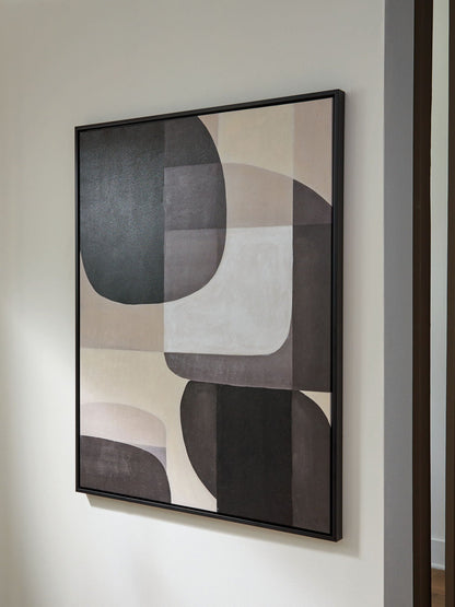 Kesleigh - Noir / Blanc - Art mural