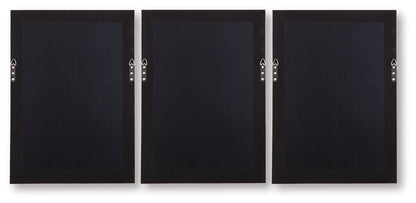 Honslow - Marron / Noir / Blanc - Ensemble de décorations murales (lot de 3)