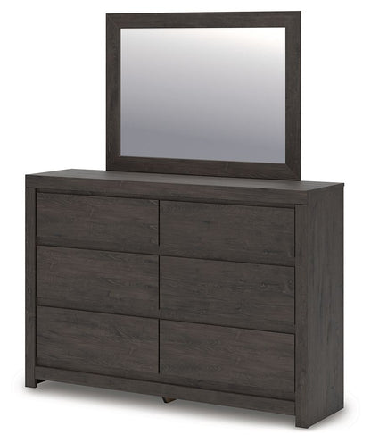Fraluna - Charbon - Commode et miroir